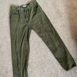 Vintage Ann Taylor olive green jeans